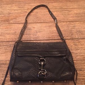 COPY - Rebeca minkoff Snake skin black shoulder p…